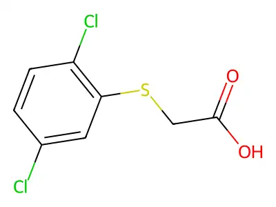 2-[(2,5-二氯苯基)硫基]乙酸 structure
