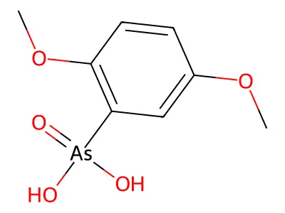 (2,5-Dimethoxyphenyl)arsonic acid structure