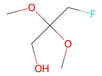 1-Propanol, 2,2-dimethoxy-3-fluoro- structure