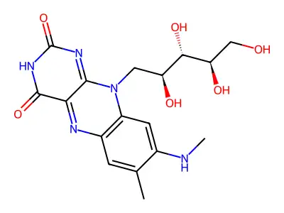 8-Methylamino-riboflavin structure