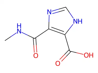 4-(methylcarbamoyl)-1H-imidazole-5-carboxylic acid structure