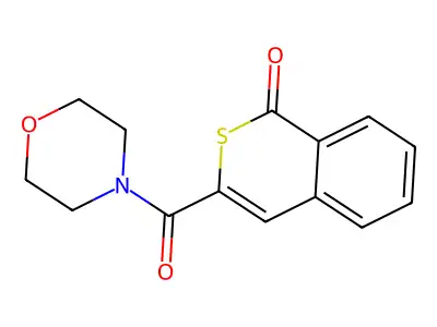 3-(Morpholine-4-carbonyl)isothiochromen-1-one structure