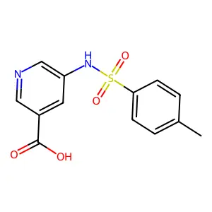 5-[(4-methylphenyl)sulfonylamino]pyridine-3-carboxylic Acid structure