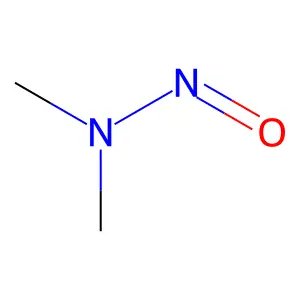 N-亚硝基二甲胺 structure
