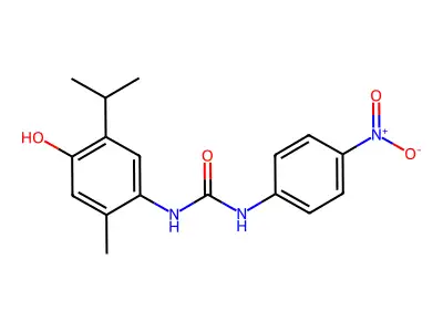 1-(4-Hydroxy-2-methyl-5-propan-2-ylphenyl)-3-(4-nitrophenyl)urea structure