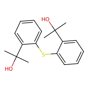 2-[2-[2-(2-Hydroxypropan-2-yl)phenyl]sulfanylphenyl]propan-2-ol structure