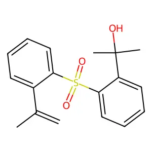 2-[2-(2-Prop-1-en-2-ylphenyl)sulfonylphenyl]propan-2-ol structure