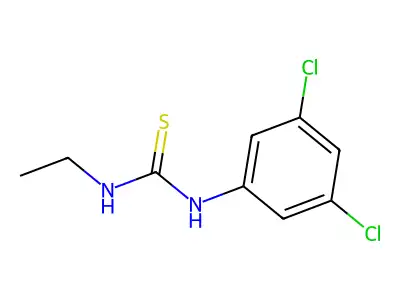 Thiourea, N-(3,5-dichlorophenyl)-N'-ethyl- structure