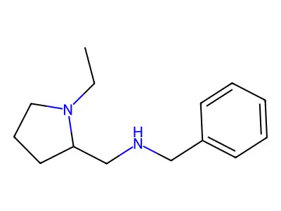 N-benzyl-1-(1-ethylpyrrolidin-2-yl)methanamine structure