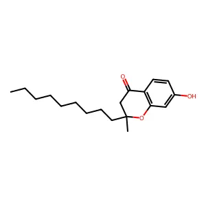 4H-1-Benzopyran-4-one, 2,3-dihydro-7-hydroxy-2-methyl-2-nonyl- structure
