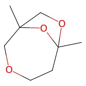 1,6-Dimethyl-3,7,9-trioxabicyclo(4,2,1)nonane structure