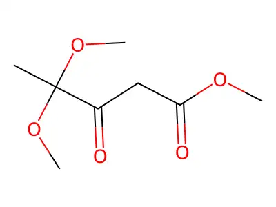 Methyl 4,4-dimethoxy-3-oxopentanoate structure