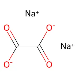 草酸鈉 structure