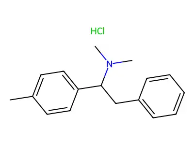N,N-Dimethyl-2-phenyl-1-(p-tolyl)ethylamine hydrochloride structure