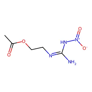 2-[[Amino(nitramido)methylidene]amino]ethyl acetate structure