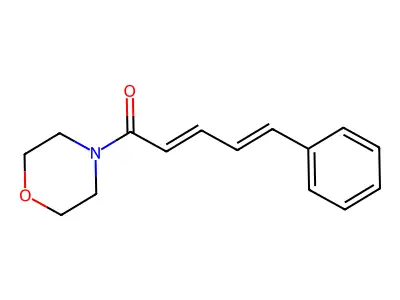 Morpholine, 4-(1-oxo-5-phenyl-2,4-pentadienyl)- structure