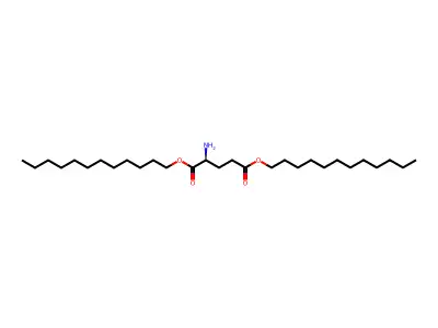 L-Glutamic acid, didodecyl ester structure