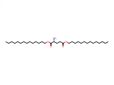 L-Glutamic acid, ditetradecyl ester structure