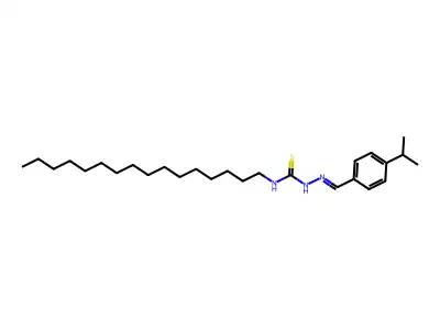 3-Hexadecyl-1-[(4-propan-2-ylphenyl)methylideneamino]thiourea structure