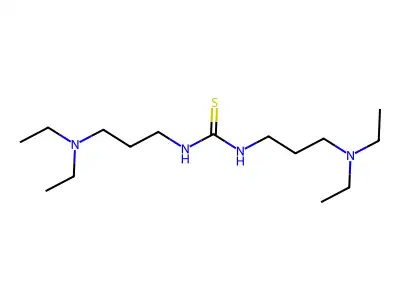 N,N'-Bis[3-(diethylamino)propyl]thiourea structure