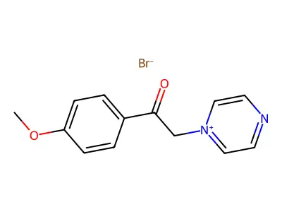 1-(4-methoxyphenyl)-2-(1H-pyrazin-4-yl)ethanone structure