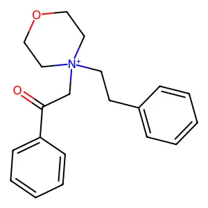 2-(4-Phenethylmorpholin-4-ium-4-yl)-1-phenylethanone structure