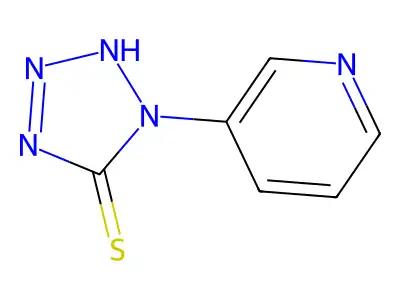 1-(pyridin-3-yl)-1H-tetrazole-5-thiol structure