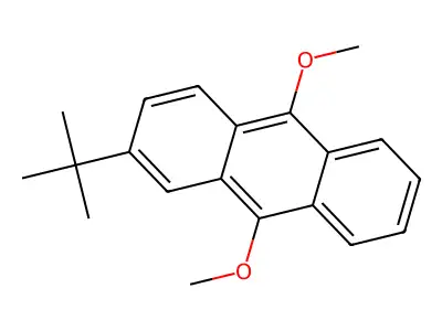 2-Tert-butyl-9,10-dimethoxyanthracene structure