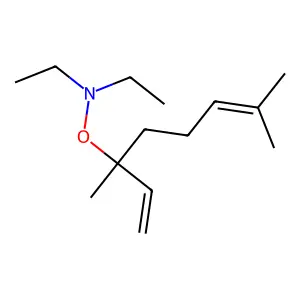 N-[(3,7-Dimethylocta-1,6-dien-3-yl)oxy]-N-ethylethanamine structure