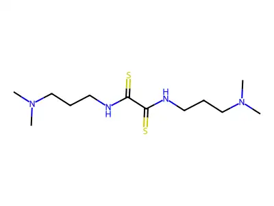 Ethanedithioamide, N1,N2-bis(3-(dimethylamino)propyl)- structure