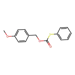 Carbonothioic acid, O-[(4-methoxyphenyl)methyl] S-phenyl ester structure