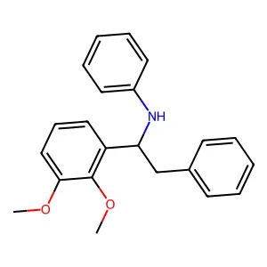 N-[1-(2,3-Dimethoxyphenyl)-2-phenyl-ethyl]aniline structure