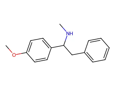 [1-(4-Methoxyphenyl)-2-phenylethyl]methylamine structure