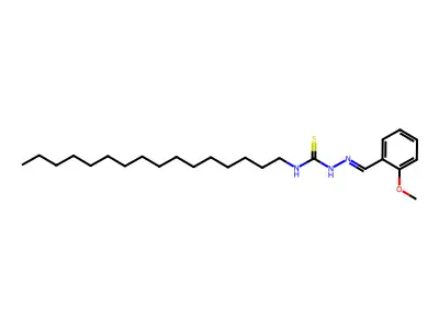 Hydrazinecarbothioamide,n-hexadecyl-2-[(2-methoxyphenyl)methylene]- structure