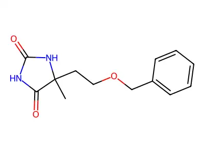 5-Methyl-5-(2-phenylmethoxyethyl)imidazolidine-2,4-dione structure
