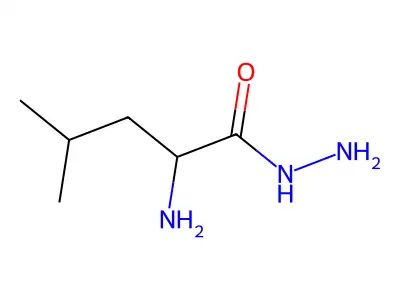2-Amino-4-methylpentanehydrazide structure