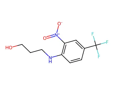1-Propanol, 3-[[2-nitro-4-(trifluoromethyl)phenyl]amino]- structure