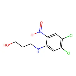 3-((4,5-Dichloro-2-nitrophenyl)amino)-1-propanol structure
