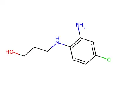 3-((2-Amino-4-chlorophenyl)amino)propan-1-ol structure