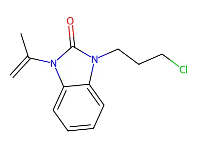 1-(3-Chloropropyl)-1,3-dihydro-3-(1-methylvinyl)-2H-benzimidazol-2-one structure
