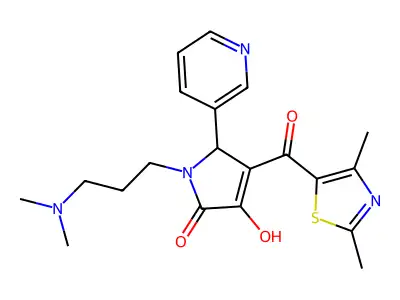 1-(3-(dimethylamino)propyl)-4-(2,4-dimethylthiazole-5-carbonyl)-3-hydroxy-5-(pyridin-3-yl)-1H-pyrrol-2(5H)-one structure