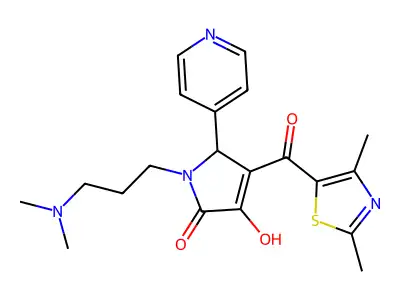 1-(3-(dimethylamino)propyl)-4-(2,4-dimethylthiazole-5-carbonyl)-3-hydroxy-5-(pyridin-4-yl)-1H-pyrrol-2(5H)-one structure