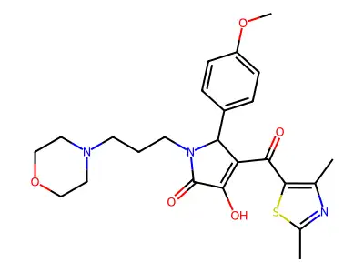 4-[(2,4-Dimethyl(1,3-thiazol-5-yl))carbonyl]-3-hydroxy-5-(4-methoxyphenyl)-1-(3-morpholin-4-ylpropyl)-3-pyrrolin-2-one structure