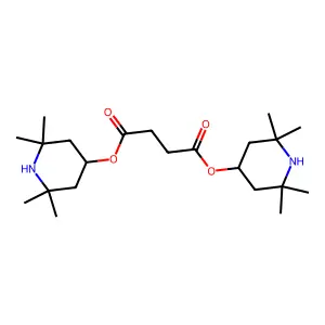 Bis(2,2,6,6-tetramethyl-4-piperidyl) succinate structure