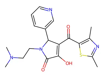 1-(2-(dimethylamino)ethyl)-4-(2,4-dimethylthiazole-5-carbonyl)-3-hydroxy-5-(pyridin-3-yl)-1H-pyrrol-2(5H)-one structure