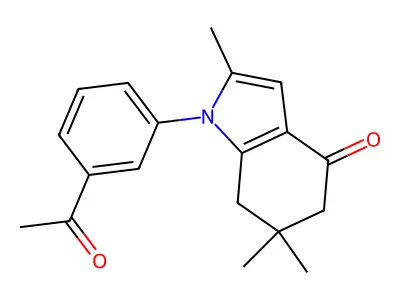 1-(3-Acetylphenyl)-2,6,6-trimethyl-5,7-dihydroindol-4-one structure