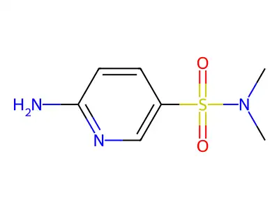6-amino-N,N-dimethylpyridine-3-sulfonamide structure