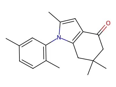 1-(2,5-Dimethylphenyl)-1,5,6,7-tetrahydro-2,6,6-trimethyl-4H-indol-4-one structure