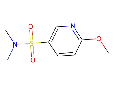6-methoxy-N,N-dimethylpyridine-3-sulfonamide structure