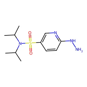 6-hydrazinyl-N,N-bis(propan-2-yl)pyridine-3-sulfonamide structure